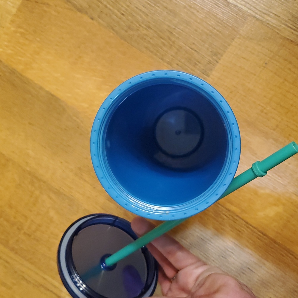 Starbucks 2022‎ Color Changing Blue Berry Corsage Christmas Floral Tumbler 24oz - Picture 7 of 9